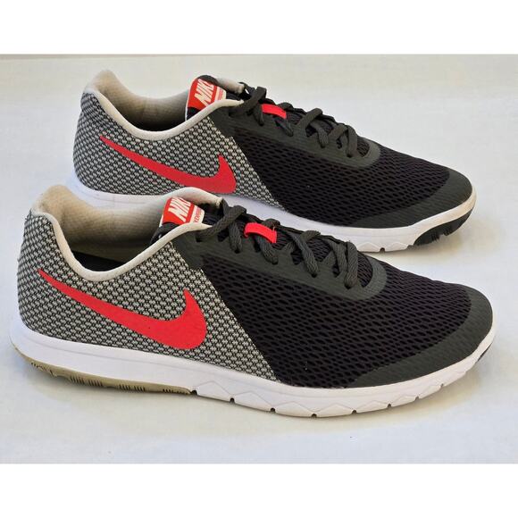 NIKE MENS ATHLETIC RUNNING SHOES SIZE 8.5 Red Black Gray - Picture 1 of 6